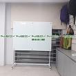 Magnetic glass panel with movable legs with milk glue 8ly58 KT 80x120cm (multiple sizes)