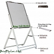 Bảng chống lóa Flipchart chân cố định kích thước 120x80cm (các kích thước khác)