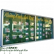 Bảng Thông Báo Cửa Kiếng Gắn Khóa Không Mái Che kích thước 120x240cm