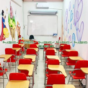 Bảng từ trắng viết bút lông cho trung tâm dạy thêm kích thước 120x160cm (nhiều kích thước)