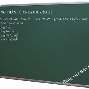 Bảng Từ Xanh Chống Lóa Ceramic viết phấn kích thước 100x120cm