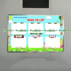 Bảng tin lớp dành cho Trường Mầm Non Tiểu Học KT: 120x160cm
