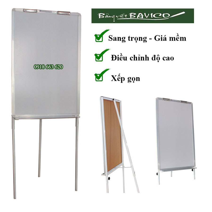 BẢNG TRẮNG FLIPCHART 3 CHÂN KT 60x100cm