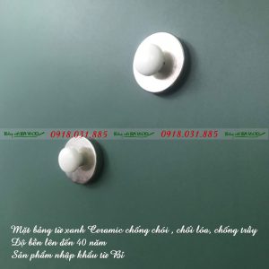 Bảng viết phấn từ xanh treo tường Ceramic của Bỉ kích thước 40x60 cm (nhiều kích thước)