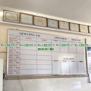 Bảng lịch công tác và các loại bảng biểu dành cho Trường học KT: 60x80 cm (nhiều kích thước)
