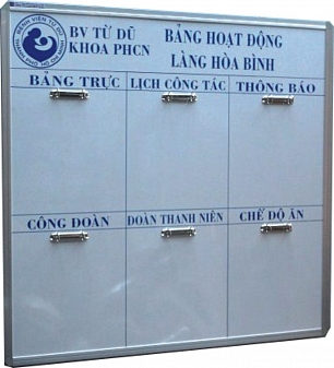 Bảng kế hoạch công việc - bảng thông tin dán decal theo yêu cầu