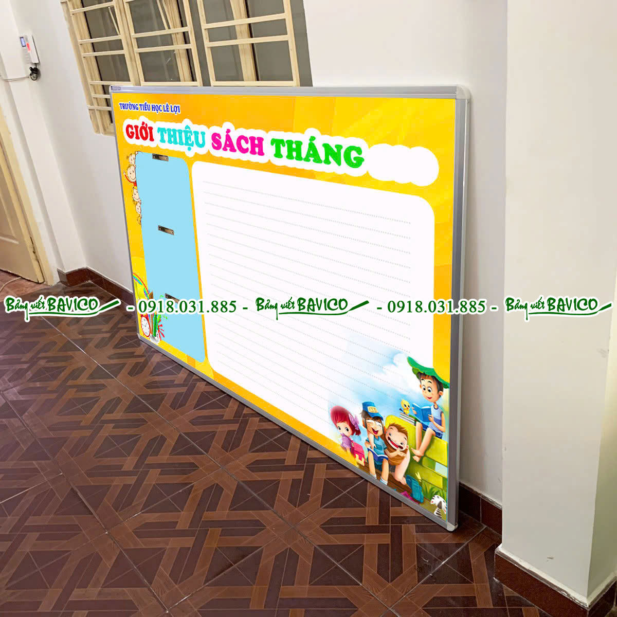 Bảng giới thiệu sách - Bảng biểu Trường học theo yêu cầu Kích thước 80x120 cm - Ảnh 4