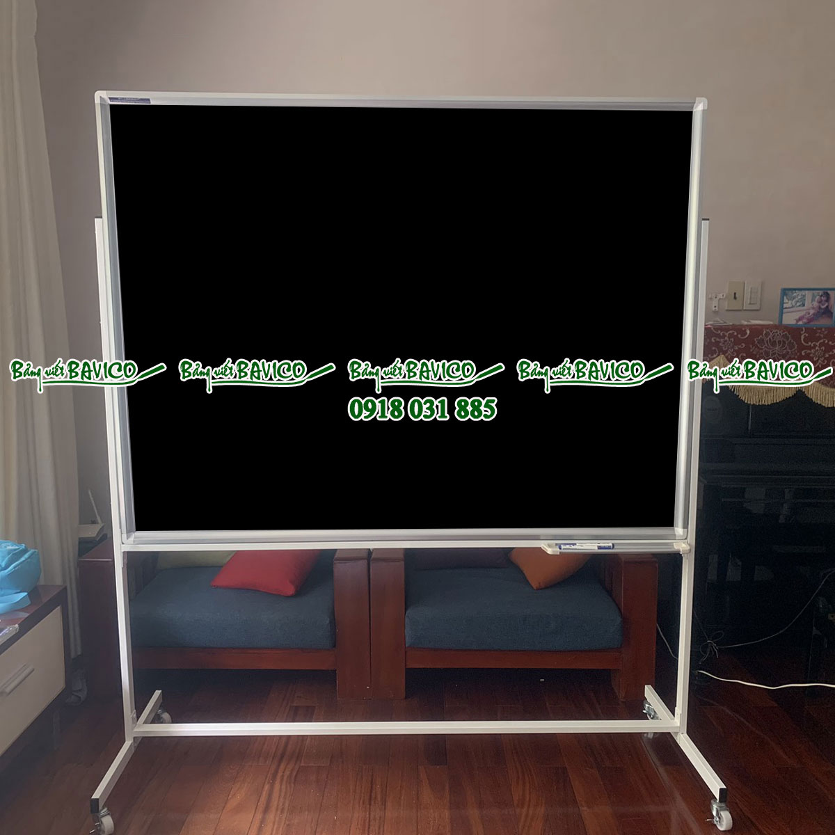 Bảng di động cao cấp Greenlam 1 mặt viết phấn KT: 60x80 cm (nhiều kích thước) - Ảnh 4