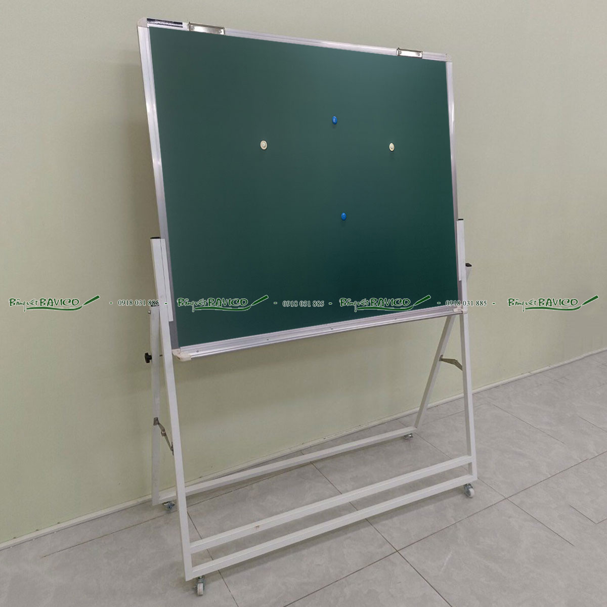 Bảng flipchart chân gấp từ xanh viết phấn Hàn Quốc kích thước 100x60 cm - Ảnh 6