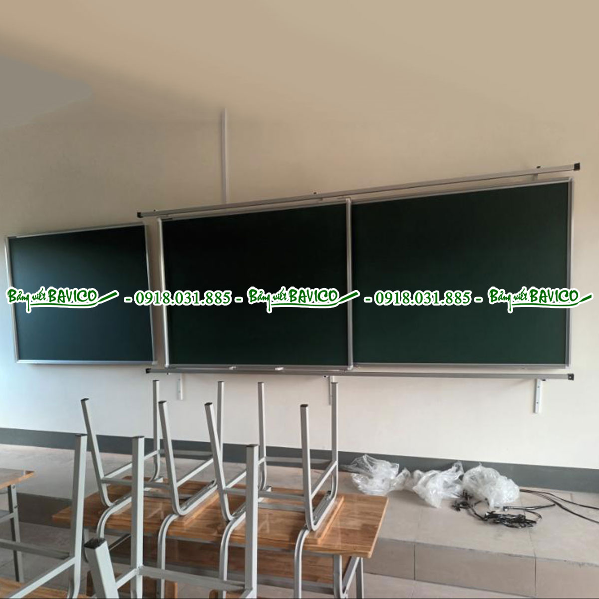 BAVICO Bảng trượt ngang nguyên khối mẫu M3K - Ảnh 2
