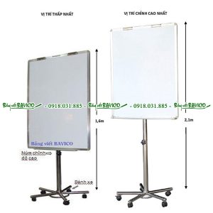 BFC54 - Bảng Flipchart Plus viết bút lông từ Hàn Quốc chân inox Kích thước 100x80cm